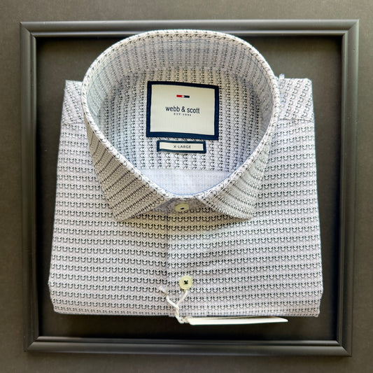 Webb & Scott Signature Geometric Design Shirt – Classic Fit