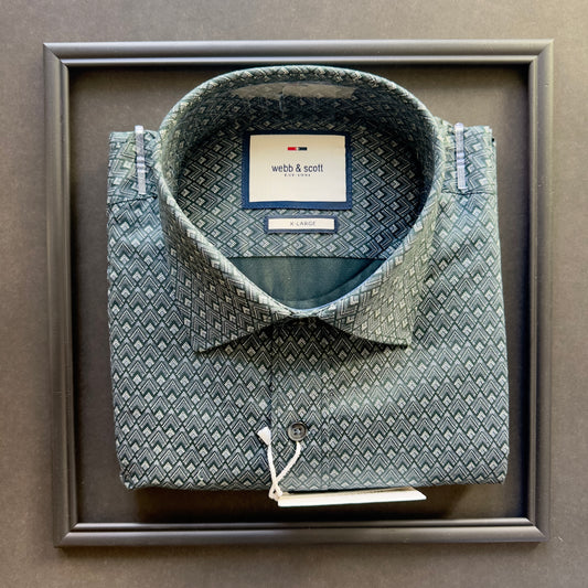 Webb & Scott Signature Geometric Shirt – Grey Edition