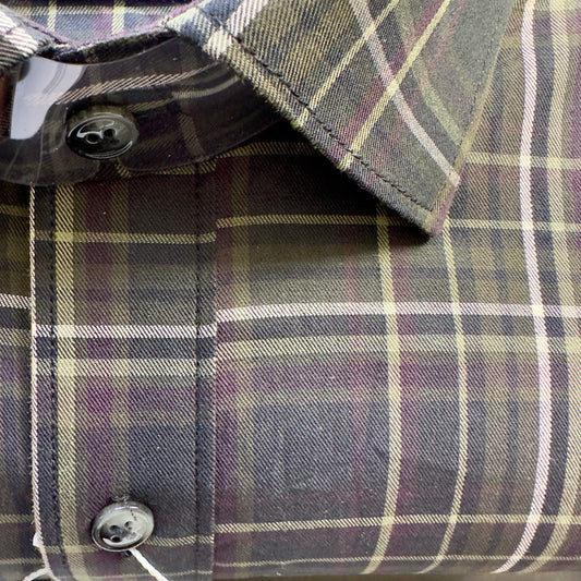 Webb & Scott Tailored Dark Plaid Shirt – Signature Collection