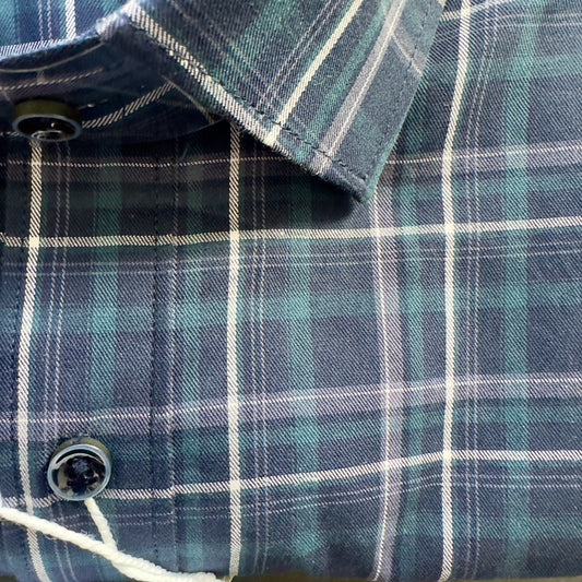 Webb & Scott Signature Plaid Shirt – Navy Edition