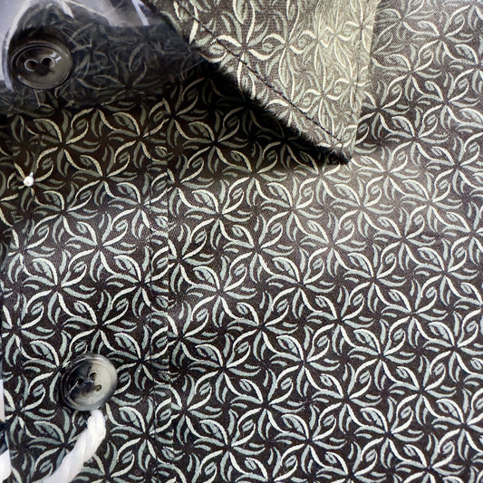 Webb & Scott Signature Geometric Design Shirt – Monochrome Edition