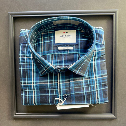 Webb & Scott Signature Plaid Shirt – Blue Edition